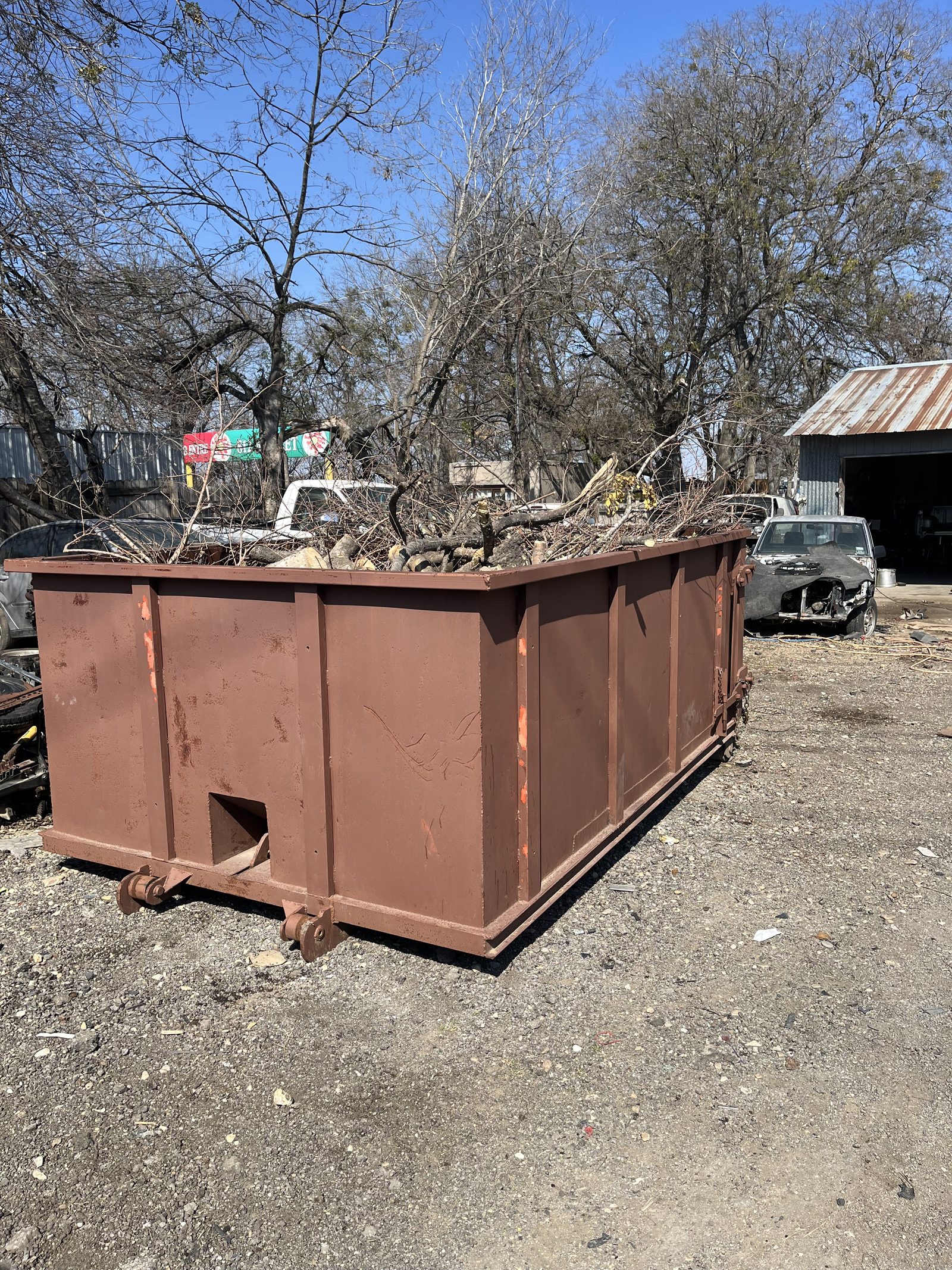 Dumpster Rental — dumpster rental job by Gone Today Junk Removal