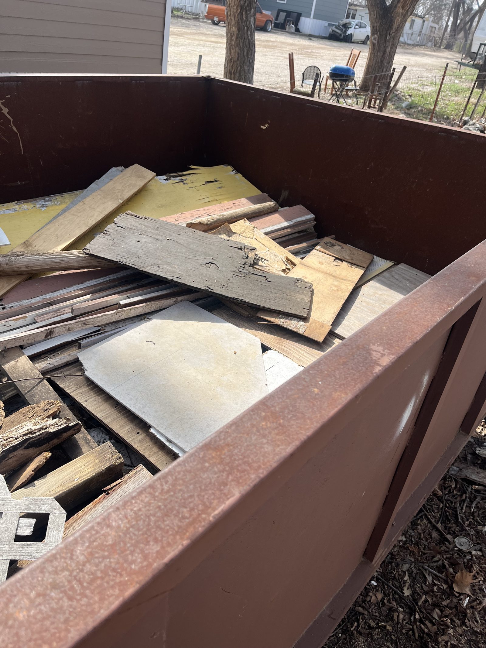 Dumpster Rental — dumpster rental job by Gone Today Junk Removal