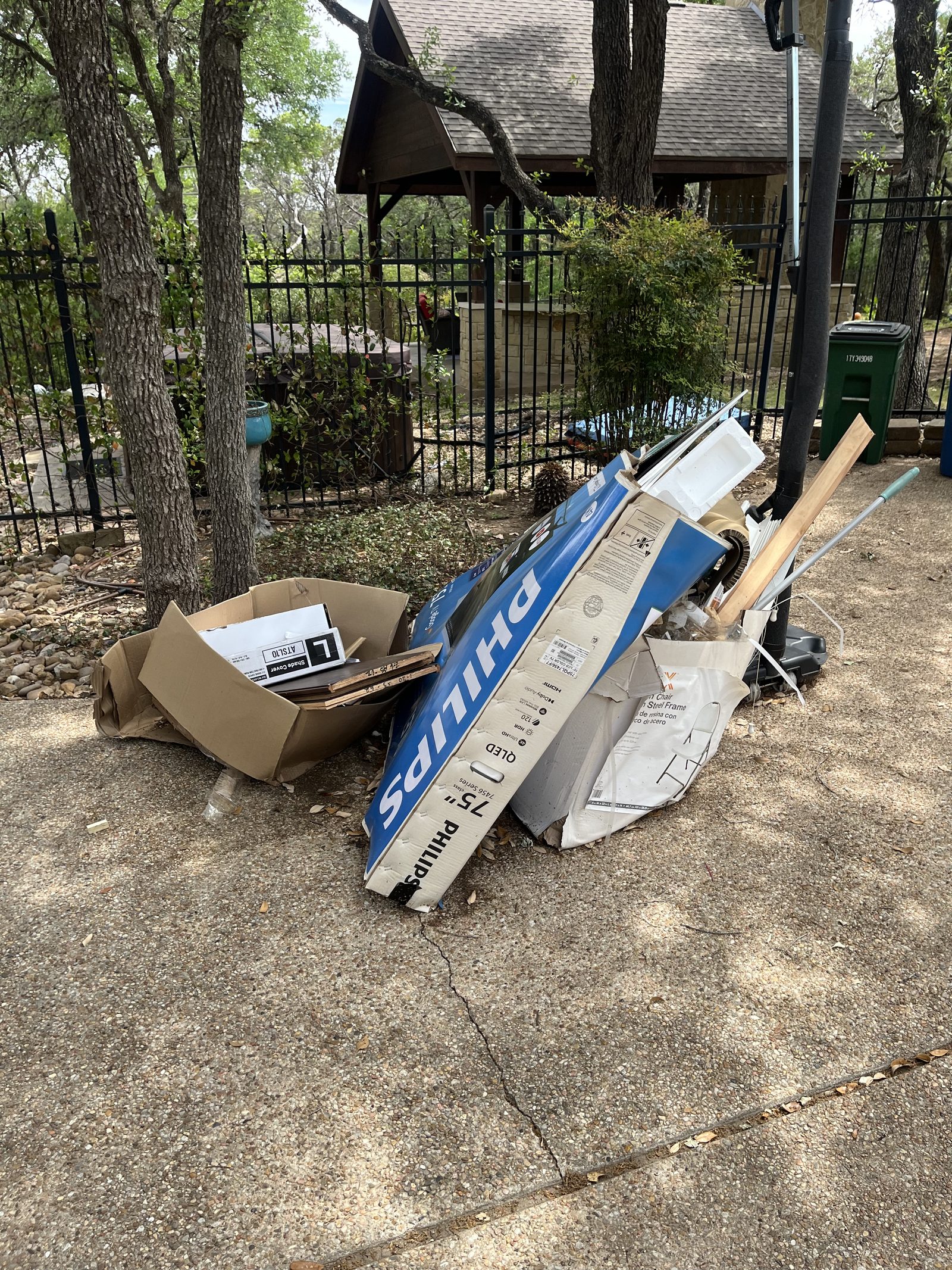 Construction Debris Removal — construction debris removal job by Gone Today Junk Removal
